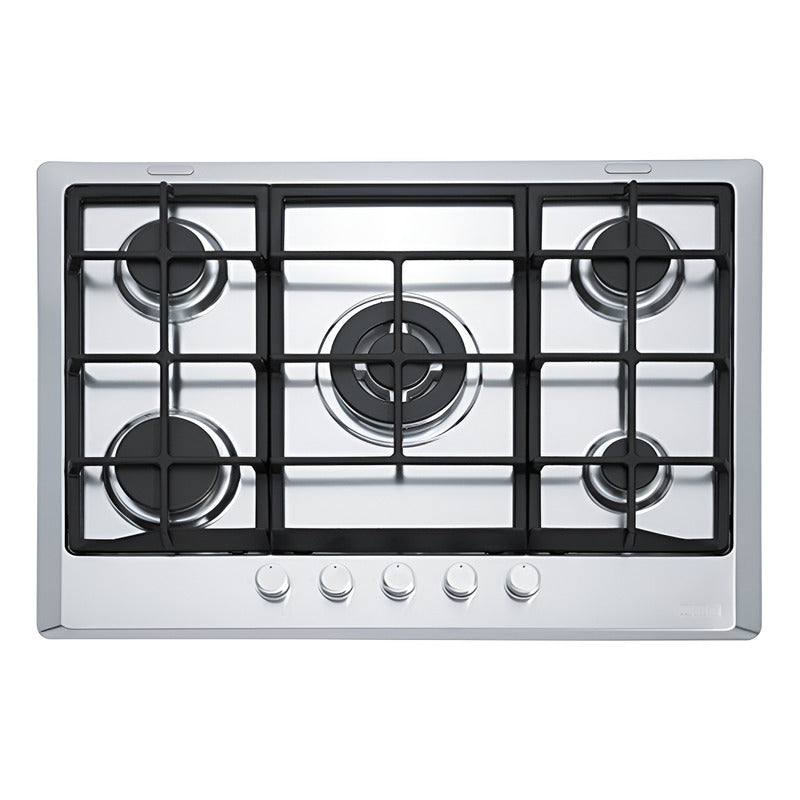 Anafe Con Alimentación A Gas - Franke Fhm 705 4g Tc Xs C Color Plateado - 5 Hornallas