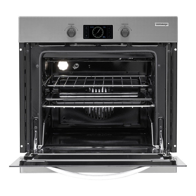 Horno Eléctrico Touch Longvie Hest60x De Empotrar Color Acero Inoxidable