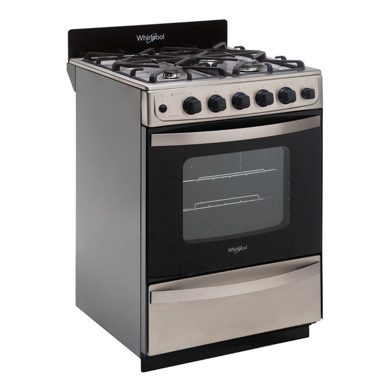 Cocina Whirlpool Multigas 56 Cm Inox Wfx57di