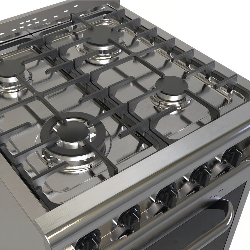 Cocina Industrial Morelli Forza 600 Color Acero Inoxidable