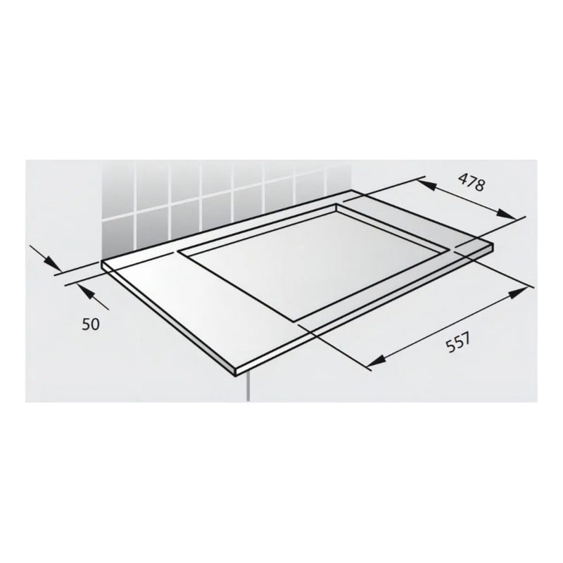 Combo Ormay Black 60cm Horno He60 Airfryer+anafe Tecnos Gas