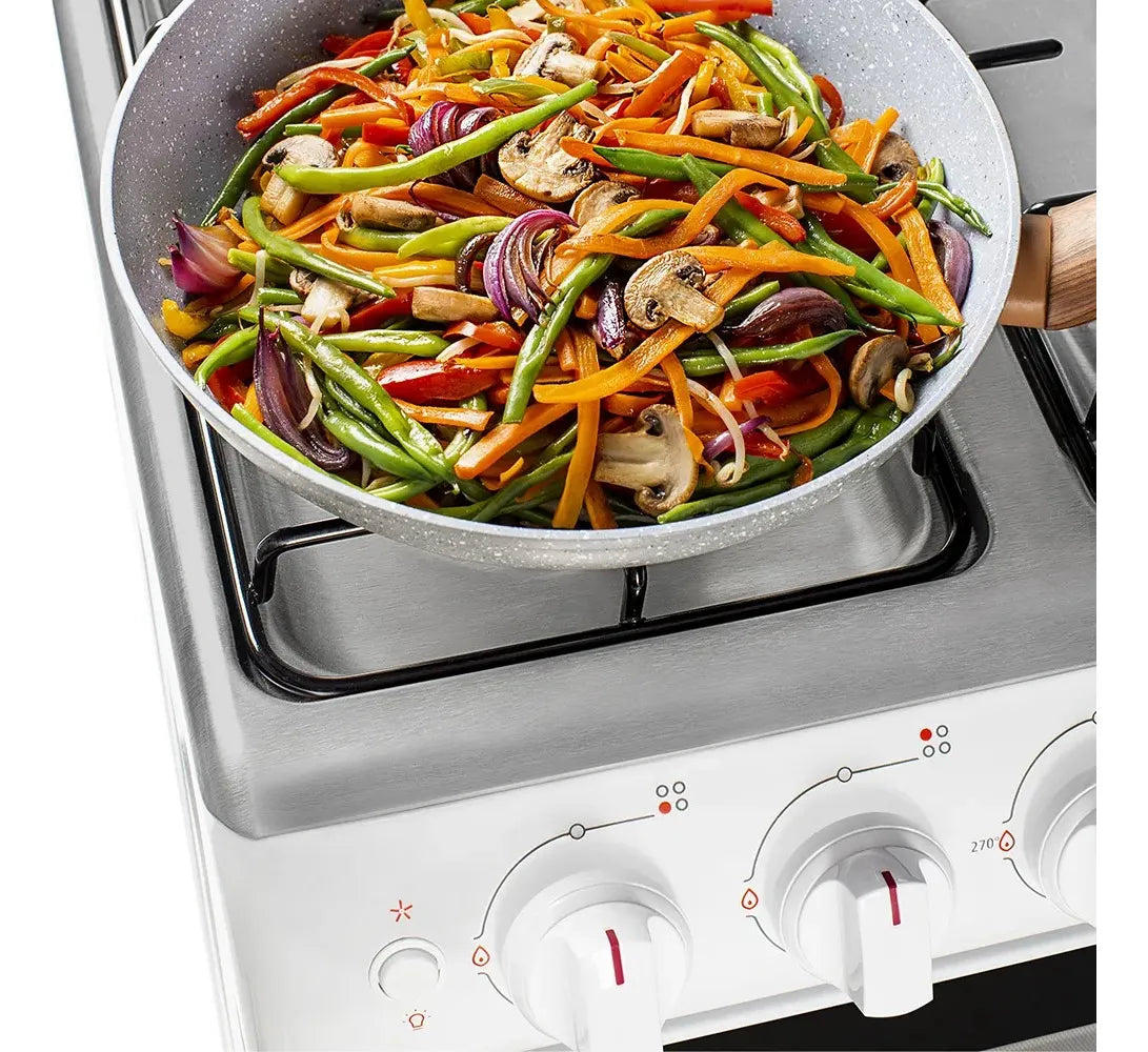 Cocina Multigas Drean 55cm Luz Encendido Termostato Blanca