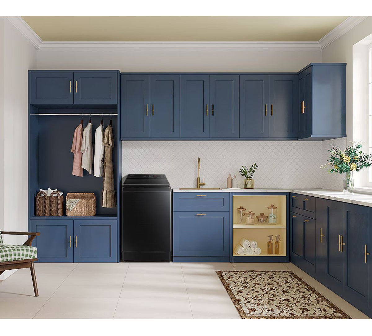 Lavarropas Automático Samsung 8.5kg Black Inverter Negro Wa85c5441bvubg SAWA85C5441BVUBG