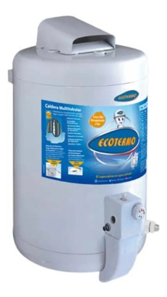 Termotanque A Gas Ecotermo Ep53 Alta Recuperación 51lt C/sup Color Blanco