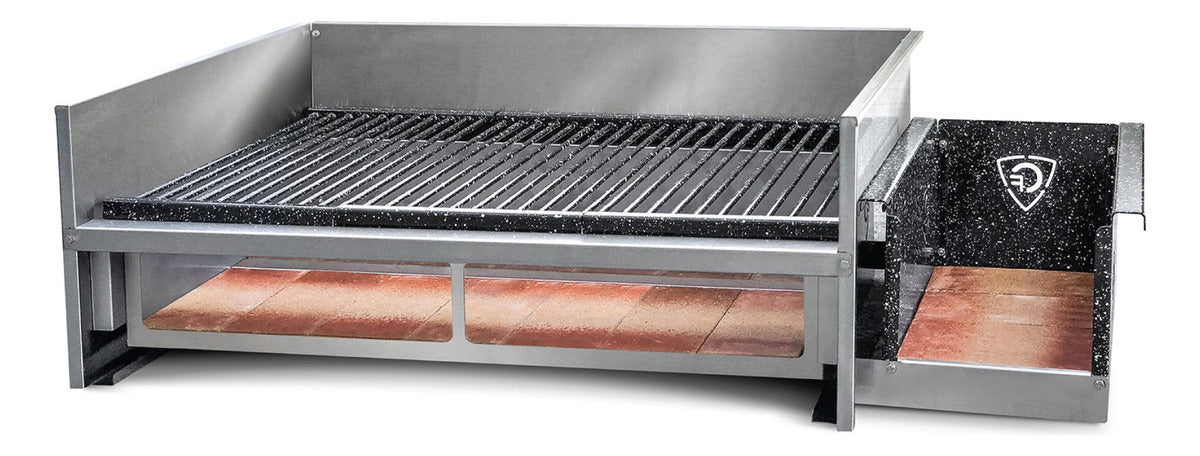 Parrilla Cook & Food A Leña 90 Cm Acero Inoxidable - Tst 462-90