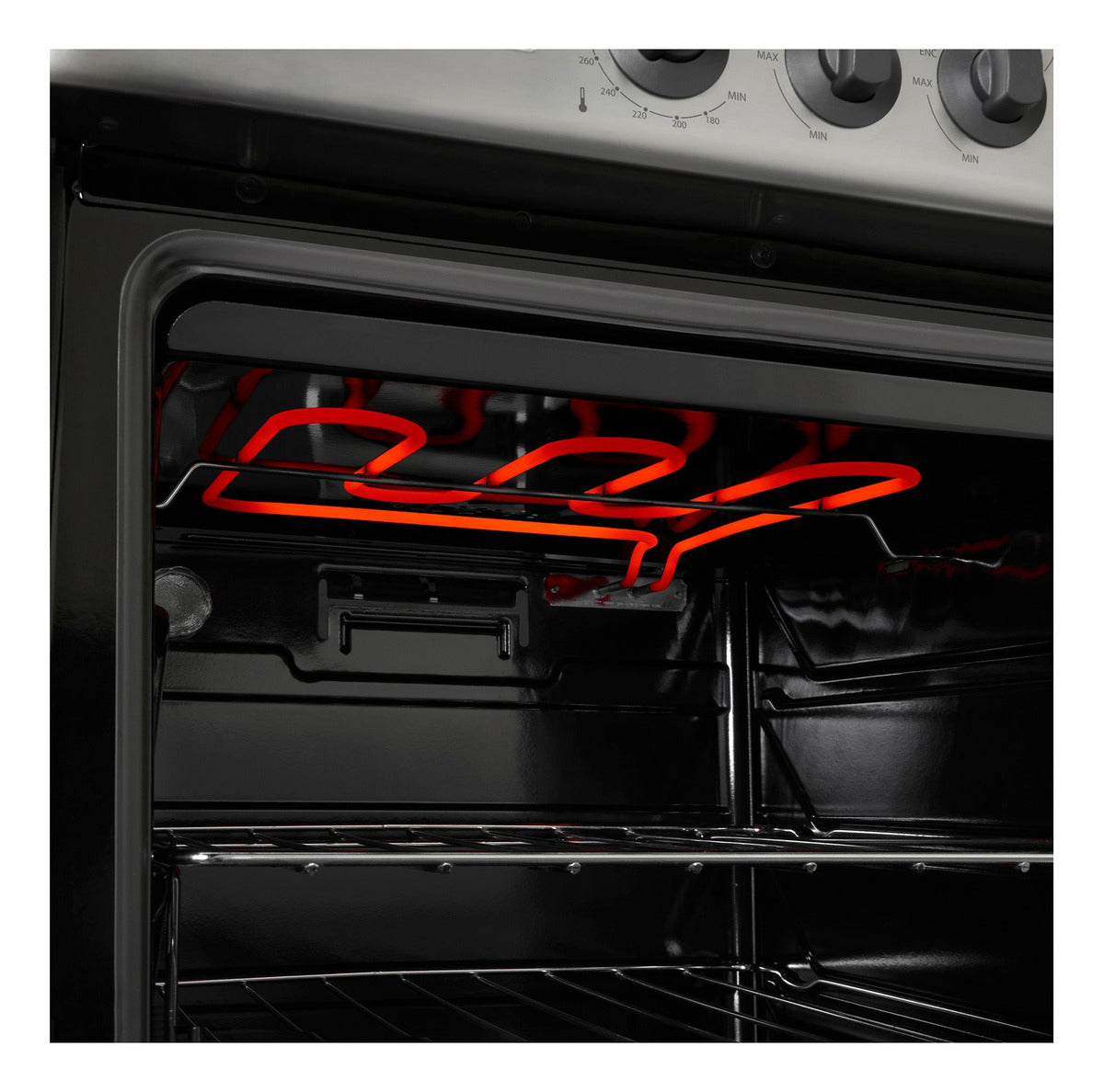 Cocina Longvie Eurodesign 19601B color blanco con puerta con visor