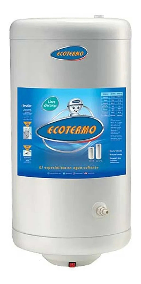 Termotanque Ecotermo 70 Lts Electrico C/superior Tec010s070 Color Blanco