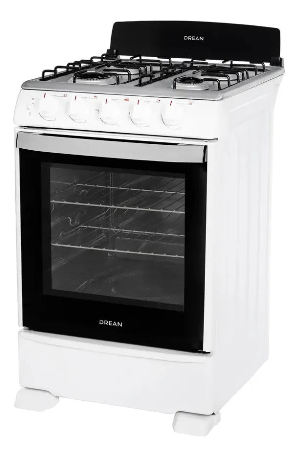 Cocina Multigas Drean 55cm Luz Encendido Termostato Blanca