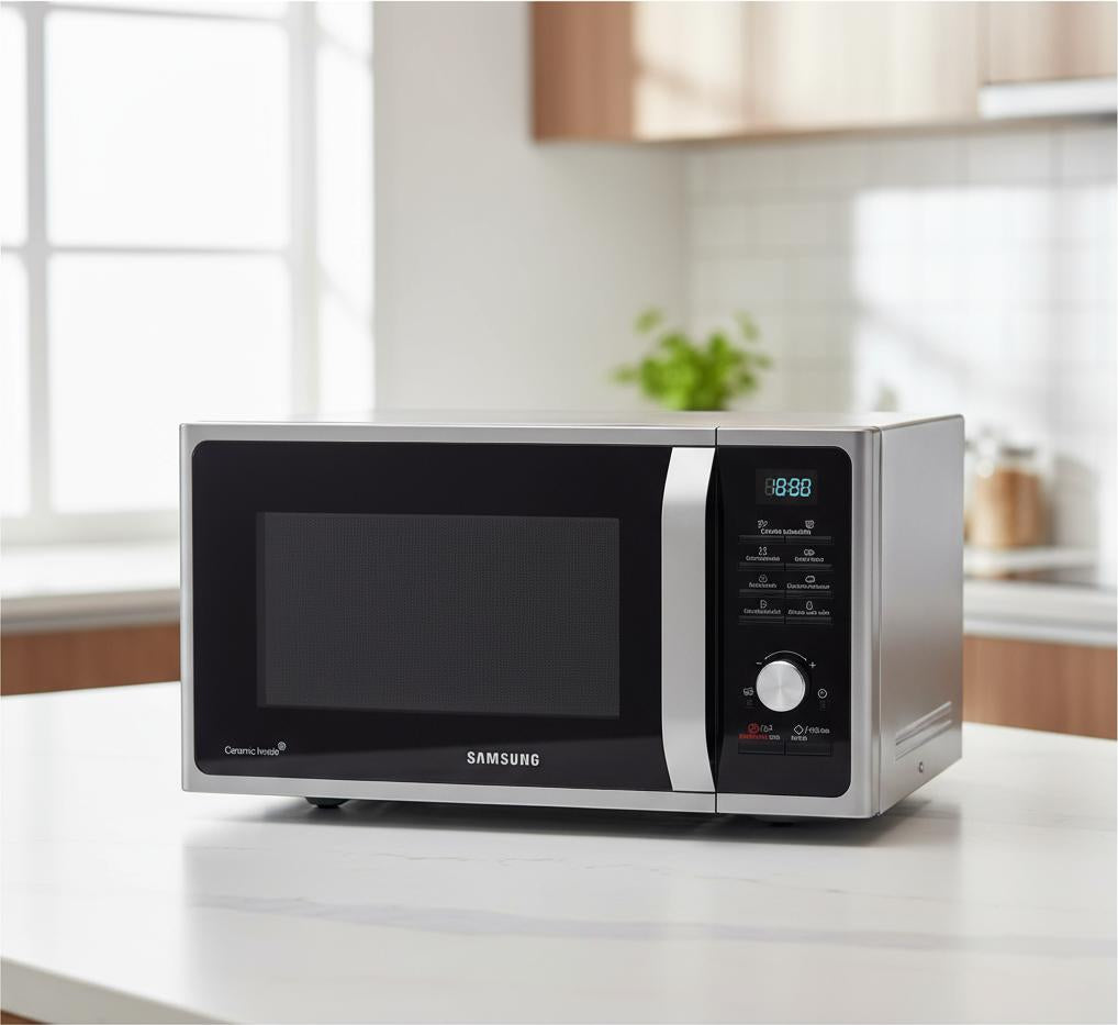 Microondas Samsung Mg23f3k3ta 23l 800w Silver