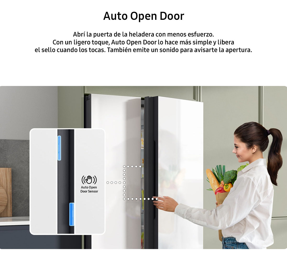 Heladera Samsung Inverter Side By Side Rs23cb760a4 Bespoke 590 L Azul SARS23CB760A4