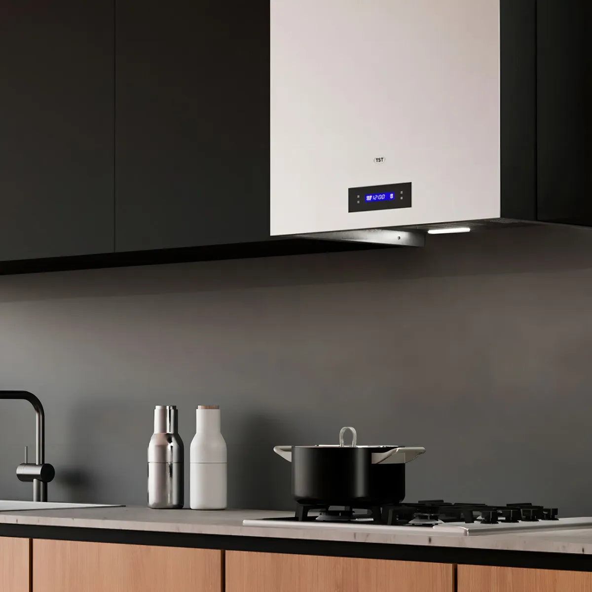 Extractor Purificador Tst Kuba Acero Inox De Pared 90cm