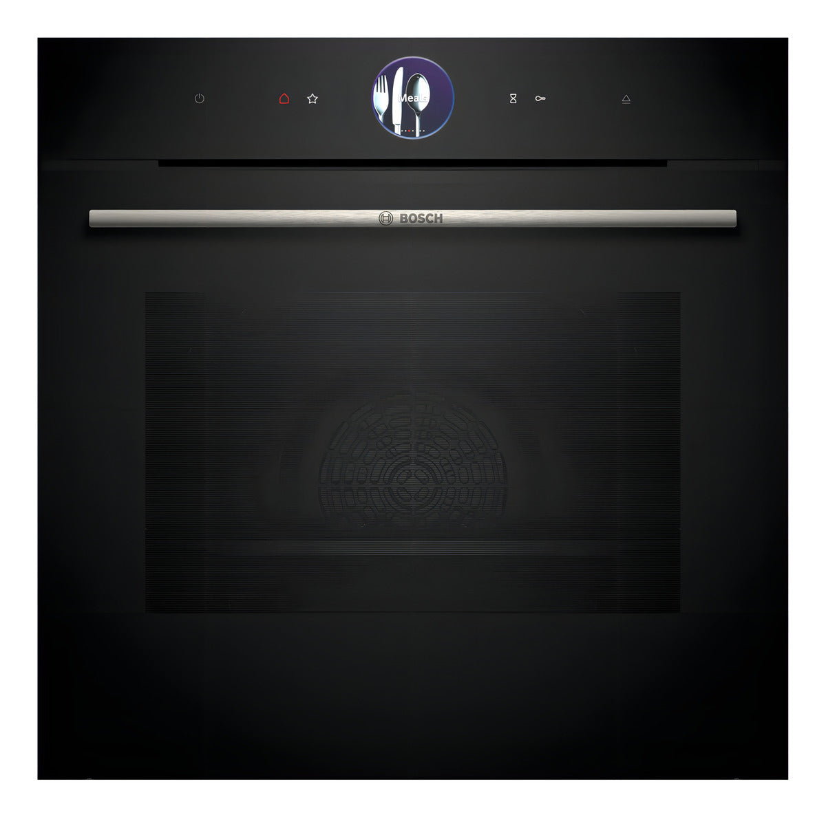 Horno De Empotrar Digital Bosch Hrg7361b1 Vapor Añadido 71lt Negro