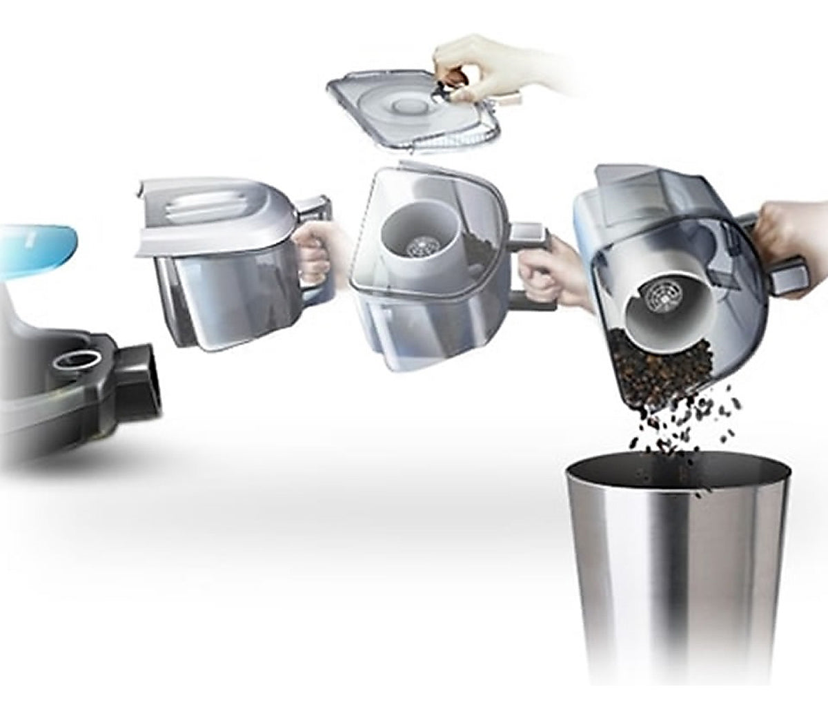 Aspiradora Samsung sin bolsa 2000W color negro VC20CCNMA