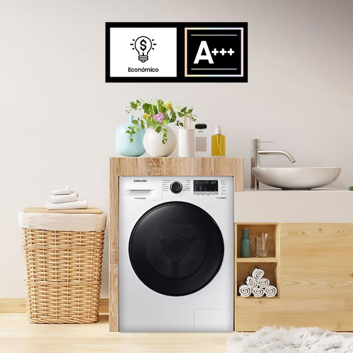 Lavarropas Samsung Ww95aa046bwubg 9.5kg Inverter Blanco SAWW95AA046BWUBG