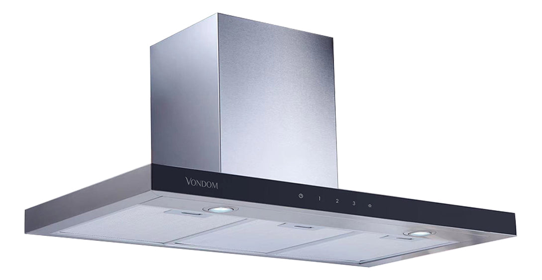 Campana De Pared Vondom - Acero Inox Con Frente Negro 90 Cm VC90AM