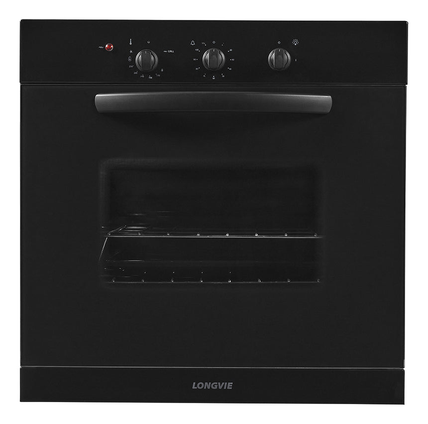 Horno A Gas Longvie H1500g Con Grill Eléctrico De Empotrar Grafito