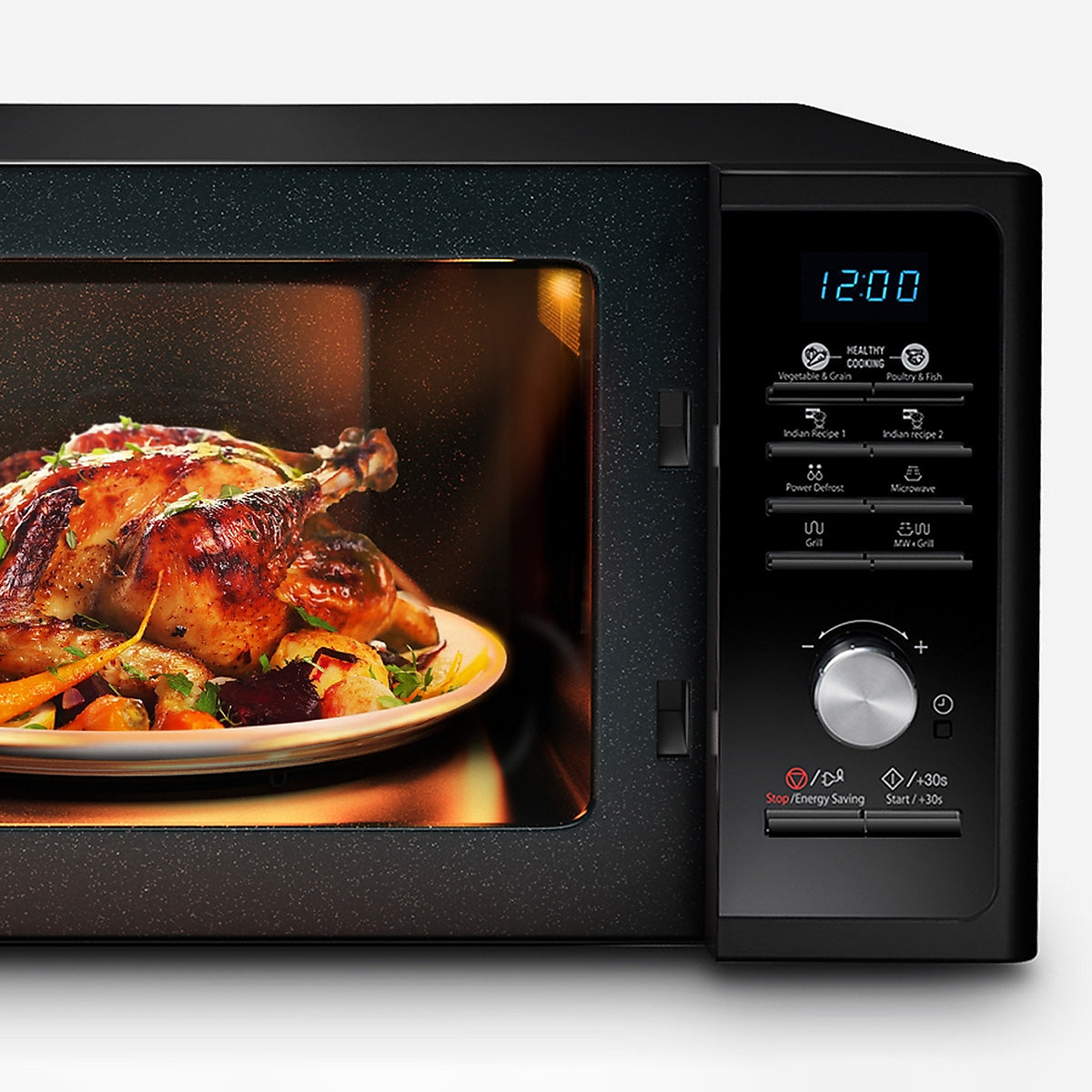 Microondas Samsung Mg23f3k3tak/bg 23l Negro 800w