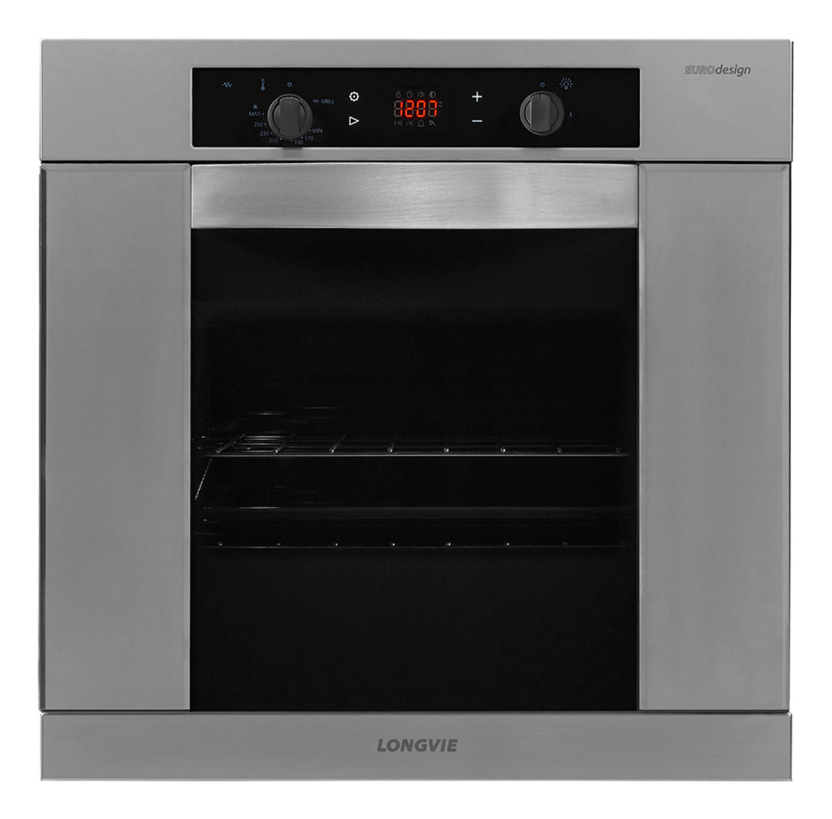 Horno A Gas Touch Longvie H6900xt con ventilacion Grill Eléctrico Acero inoxidable