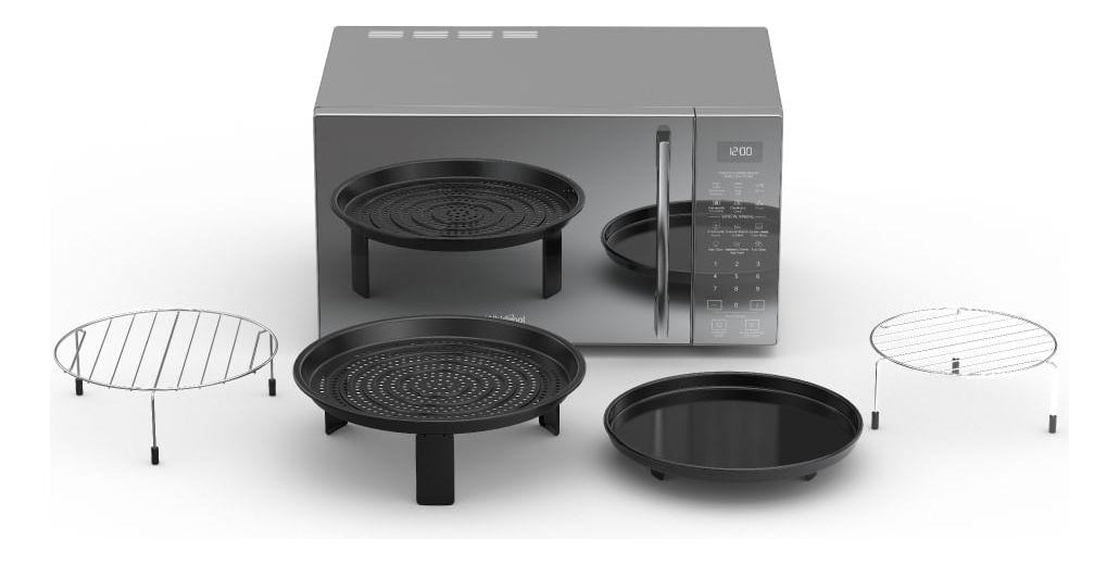 Microondas Whirlpool Wcollection Con Air Fry 29 Lts - Silver WMC29AS WMC29ASDIM