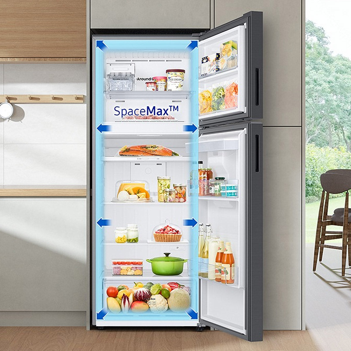 Heladera Samsung Ai Smartthings Dispenser Agua 517 L Black SART53DG6750B1