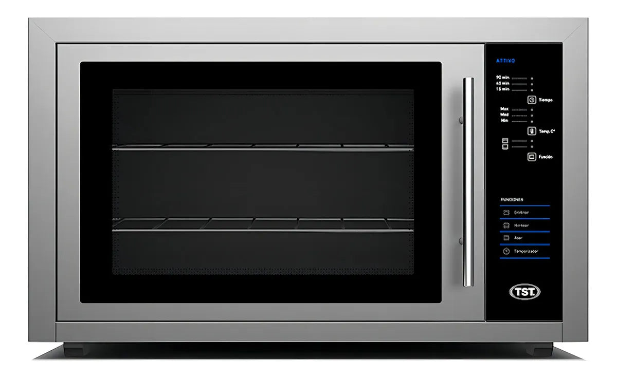 Horno Tst Electrico De Apoyar Attivo 45l Con Convector Inox Color Plateado