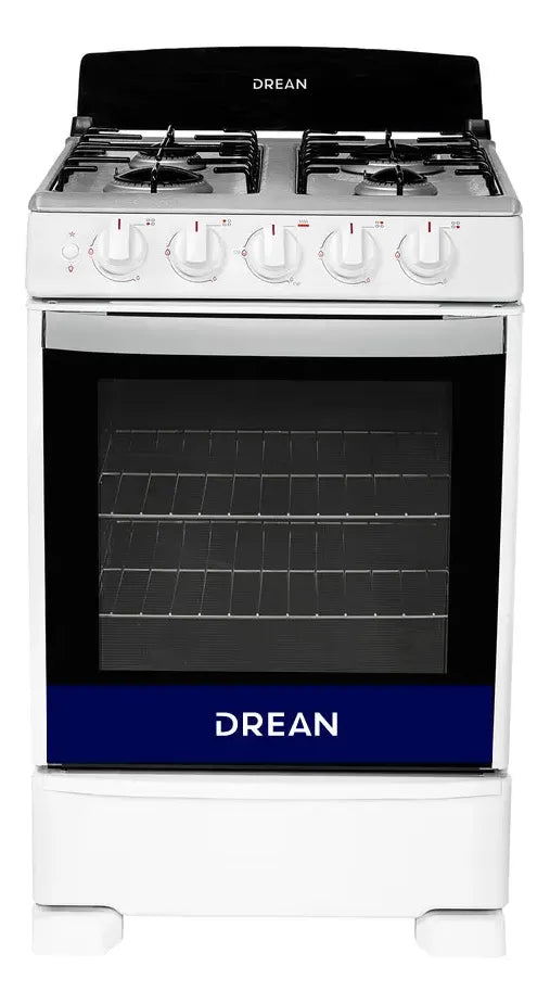 Cocina Multigas Drean 55cm Luz Encendido Termostato Blanca