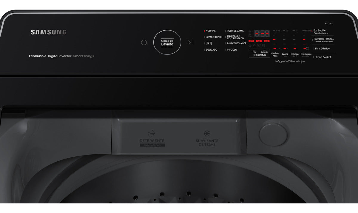 Lavarropas Samsung Carga Superior 11 Kg Inverter Blanco SAWA11CG6442BWBGWa11cg6442bwbg
