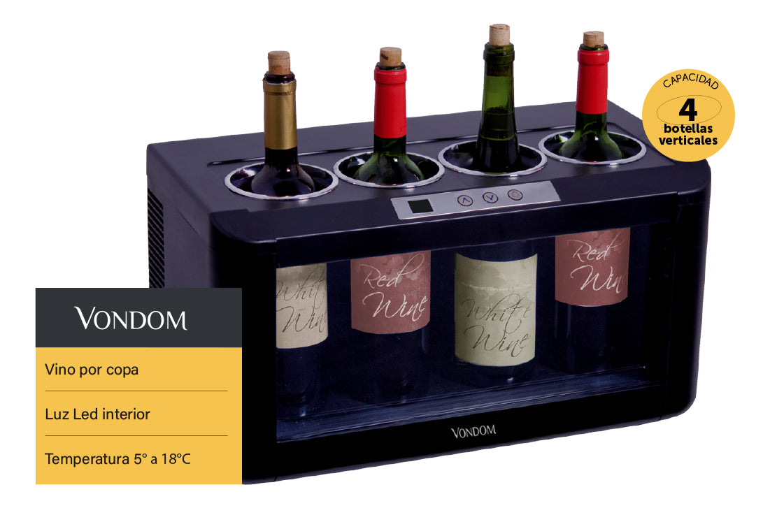 Cava Para Vinos Por Copa Vondom 4 Botellas 1ST