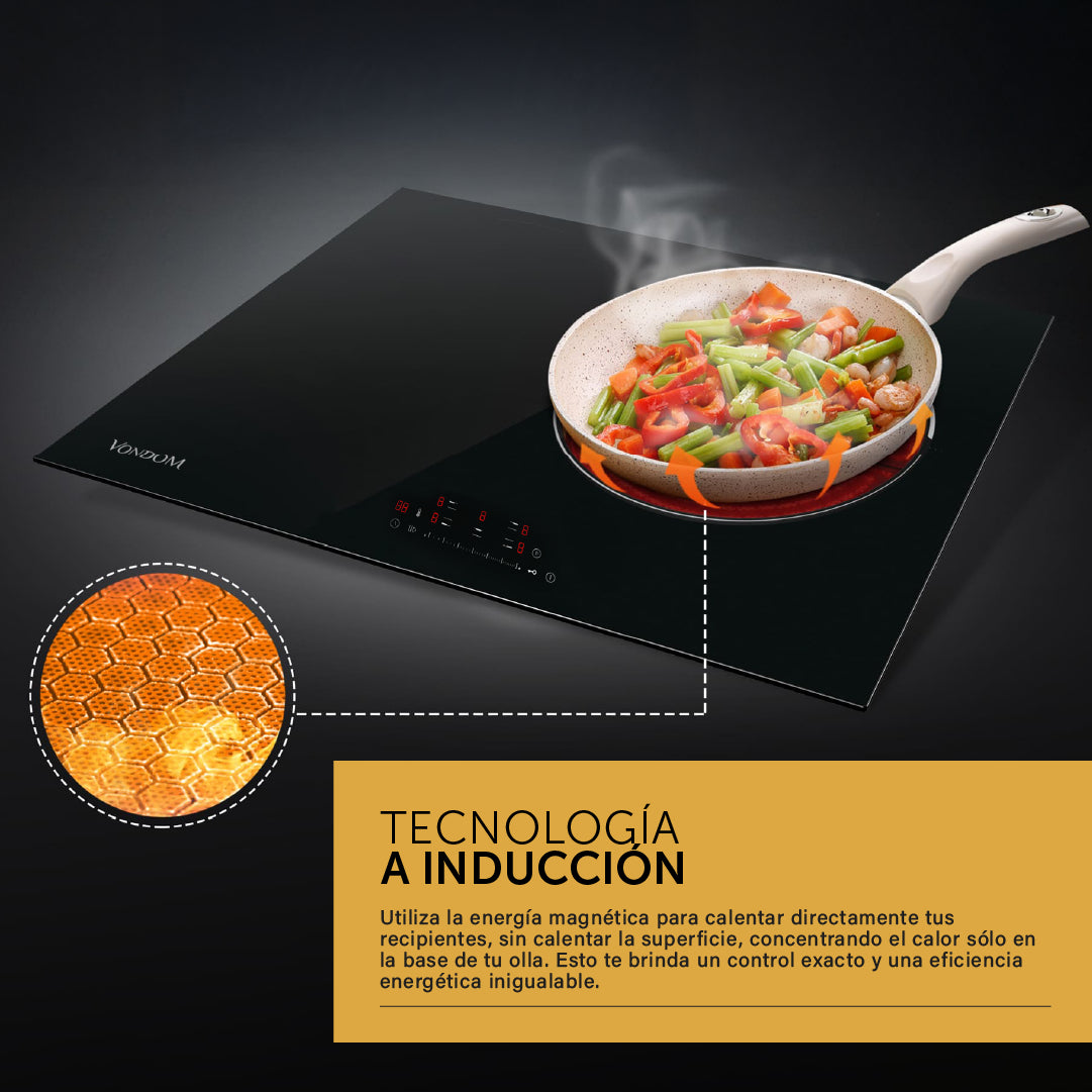 Anafe A Inducción Eléctrico Empotrable Vondom - 60 Cm I7204C