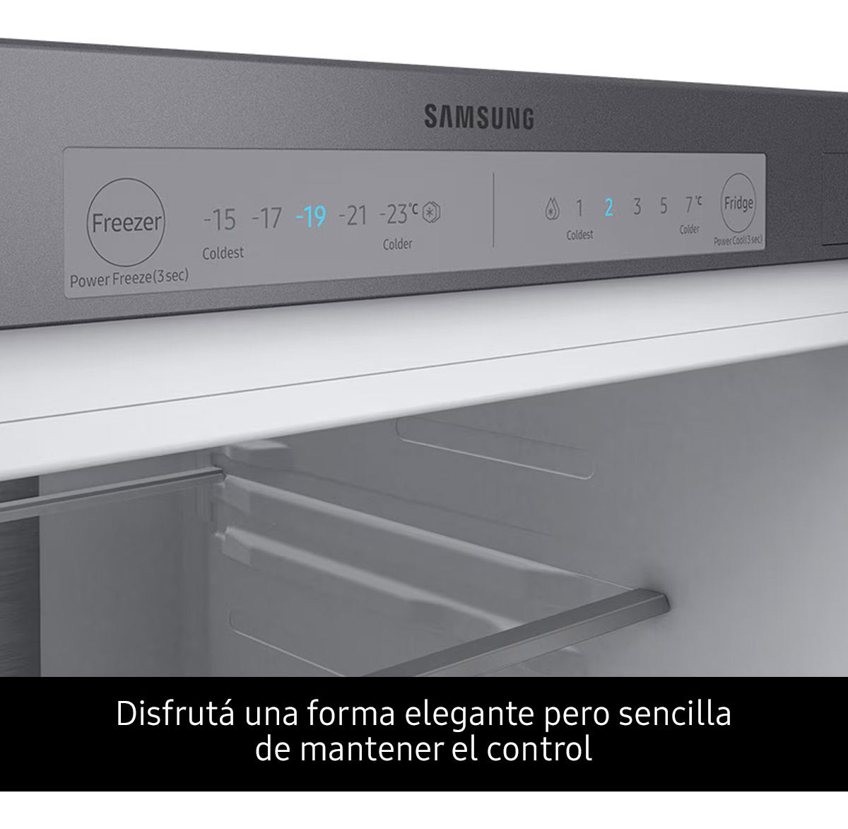 Heladera con freezer inverter Samsung Bespoke RB33A3070 color glam pink 328L SARB33A307032
