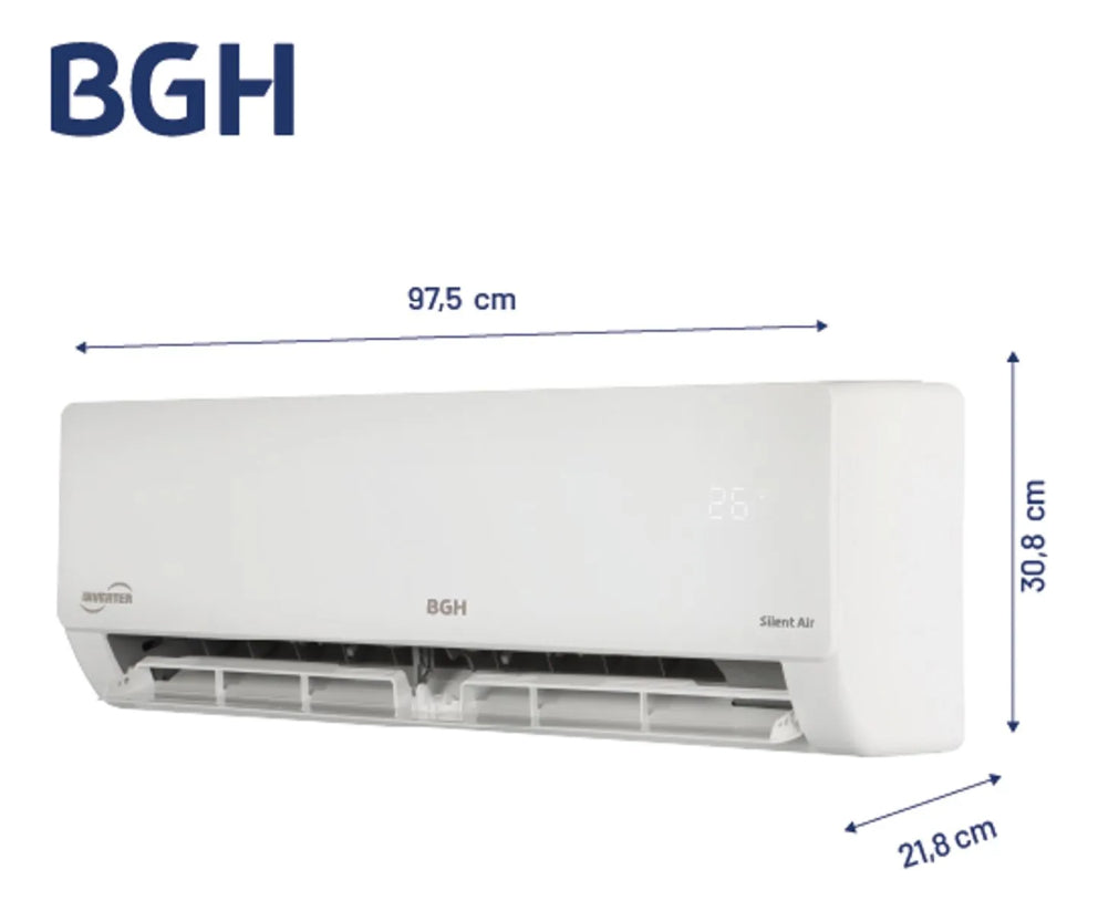 Aire Acondicionado Inverter Bgh Split Frío Calor 5500w 4730f Bsi55wcnx