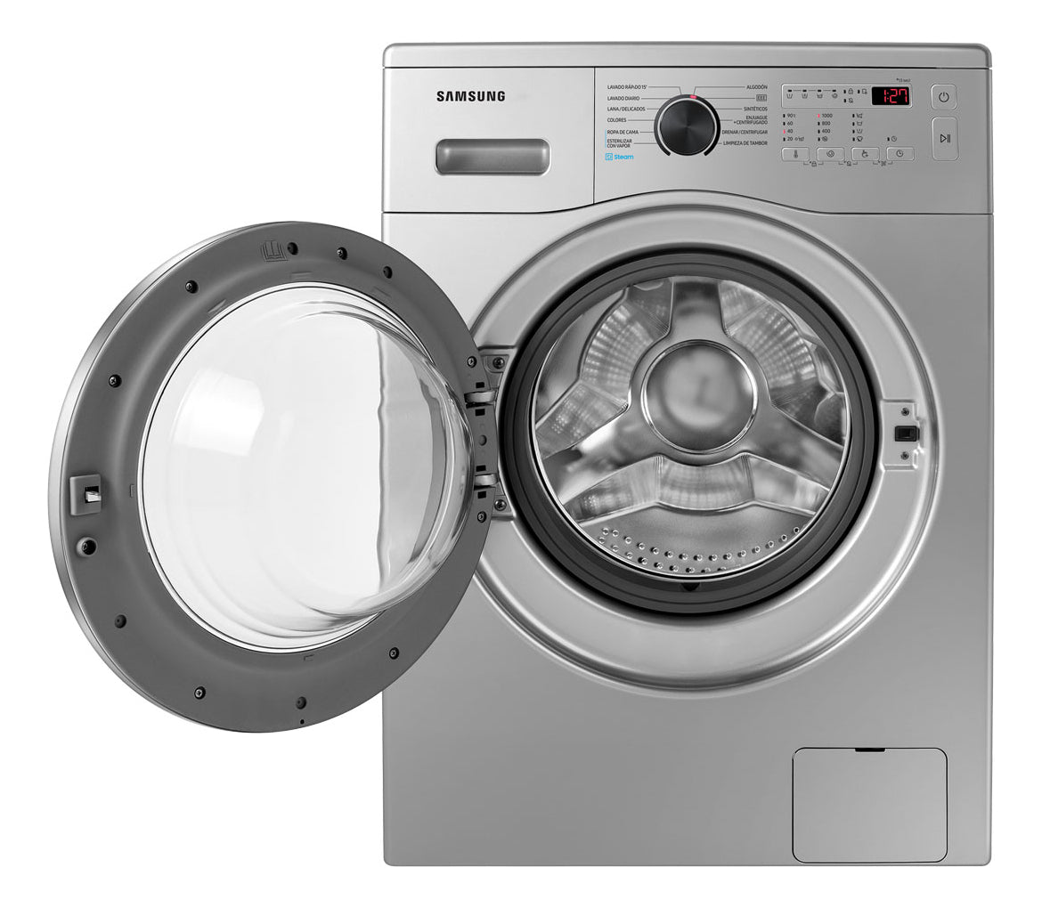 Lavarropas Samsung Ww70a40000s 7kg Inverter Frontal Silver Plata