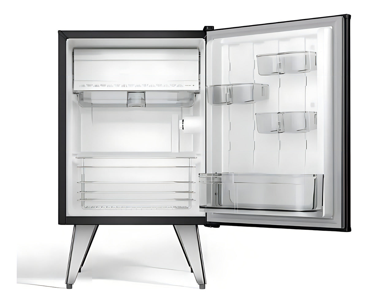 Heladera Compacta Whirlpool Retro Negra 76 Lts WRA08HEDIM