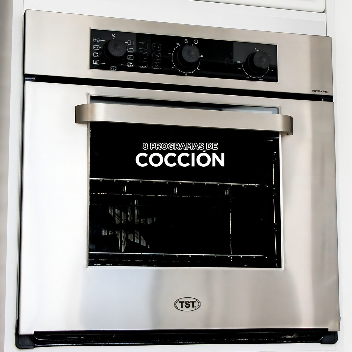 Horno empotrable eléctrico TST Ruphay VIII 60L acero inoxidable 30-60