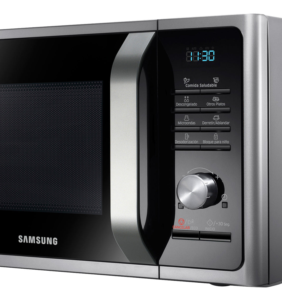 Microondas Samsung Mg28f3k3tas Grill Ceramico 28l