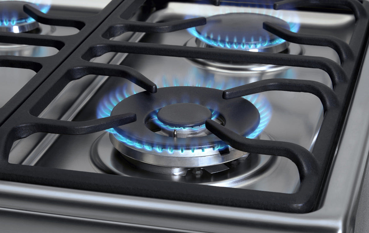 Cocina A Gas Longvie 19601x 60cm Encendido Una Mano Color Acero inoxidable