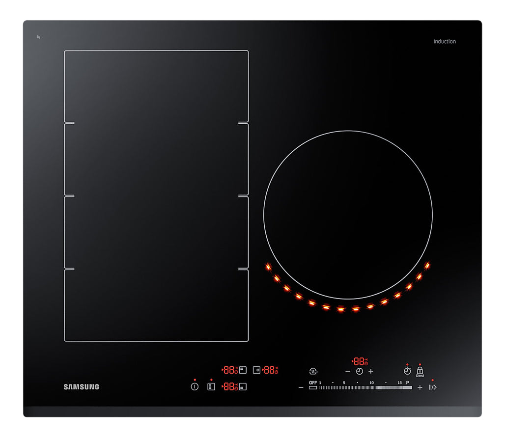 Anafe De Induccion Samsung Virtual Empotrable Negro Nz63k7777bk