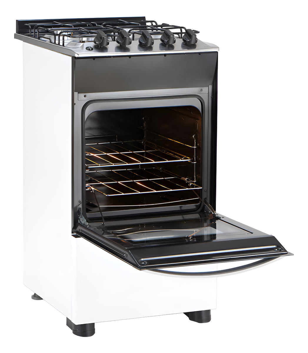 Cocina A Gas Whirlpool Wfo4nbb 4 Quemadores Blanca Color Blanco WFO4NBBDIM