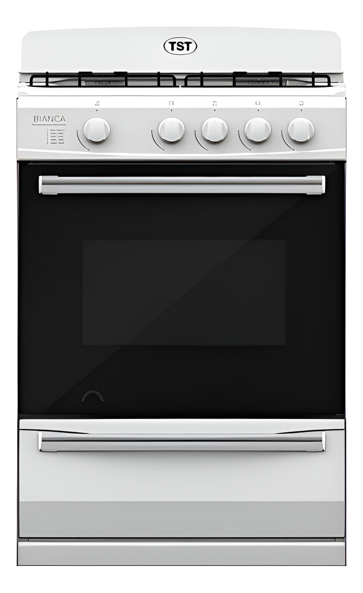 Cocina A Gas Tst Bianca 91 Lts Multigas Vitrocerámico Color Blanco 37-58