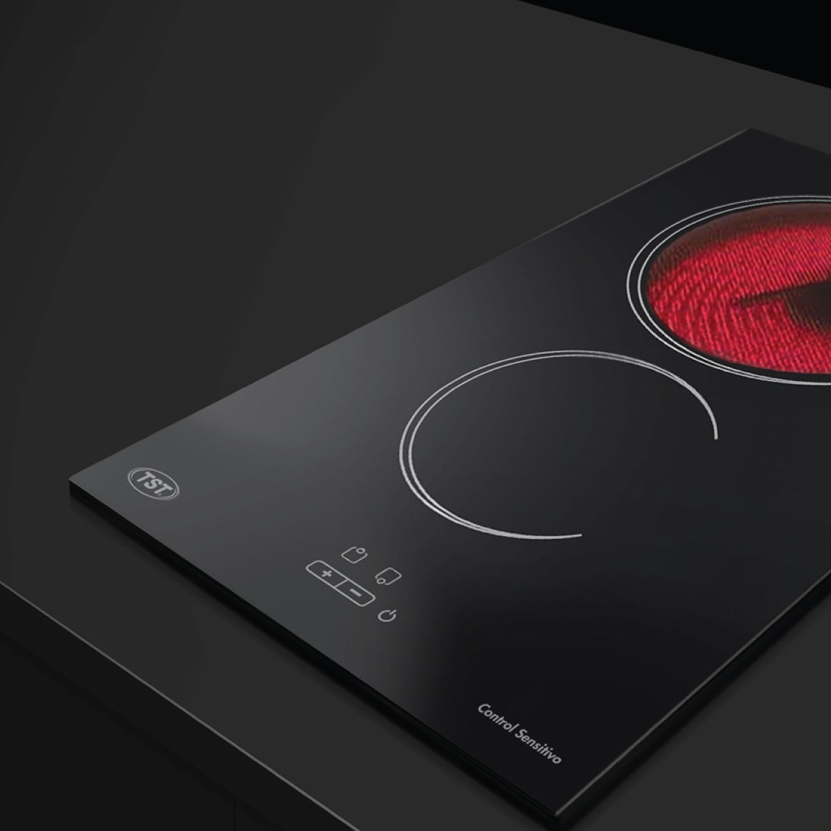 Anafe eléctrico TST Vitro 2 Hornallas negro 27-2