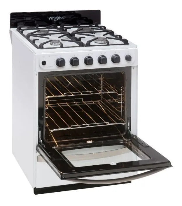 Cocina Whirlpool Multigas 56 Cm Blanca Color Blanco