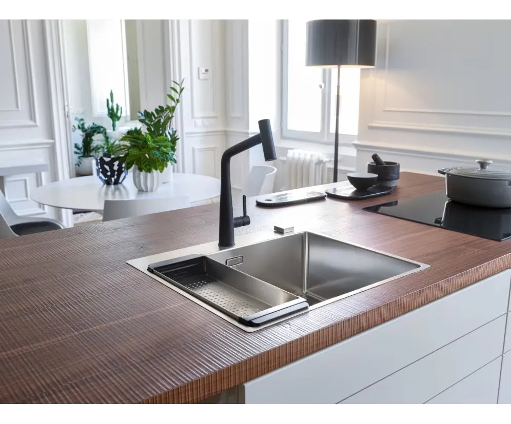 Griferia Cocina Rociador Extensible Franke Icon Doccia Negro Color Negro Mate