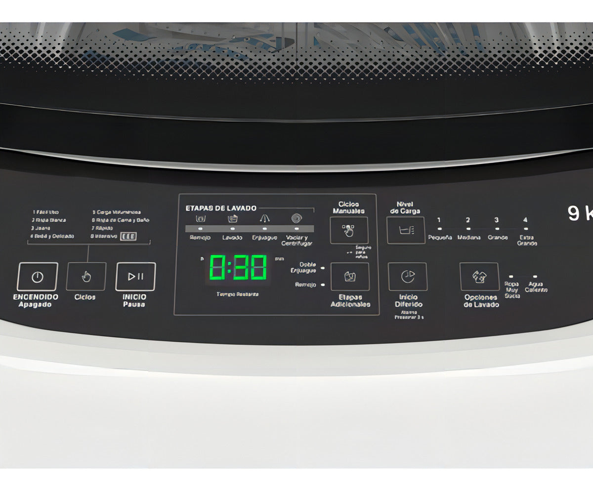 Lavarropas Whirlpool Superior 9kg 740rpm Impeller Ww09hbbzwa Color Blanco