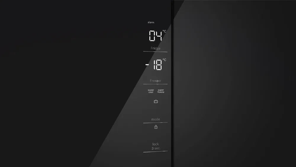 Heladera Bosch Multipuerta Cristal Inverter 547l Kmc85lbea Black Edition