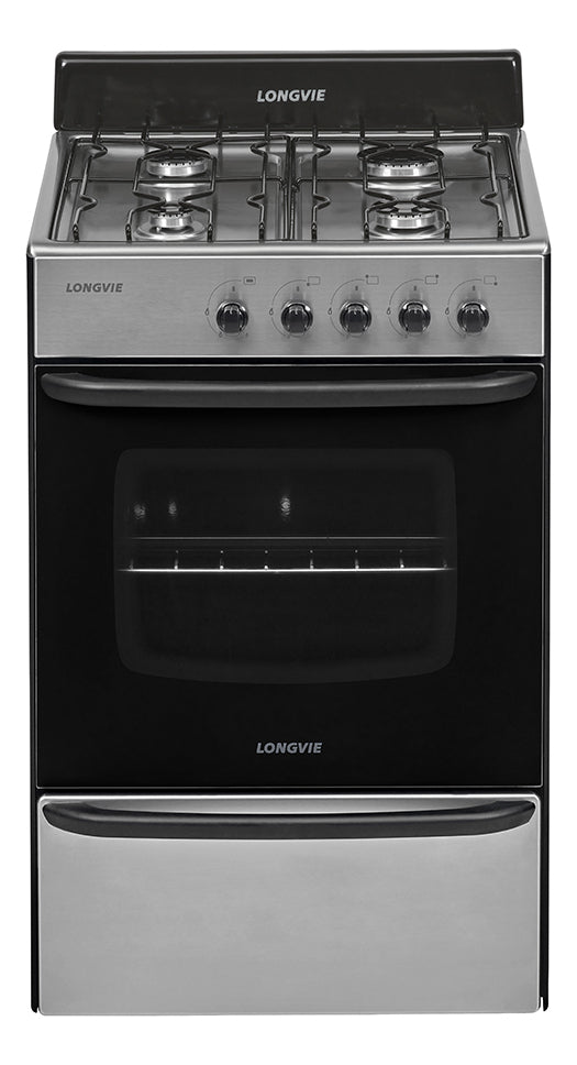 Cocina A Gas Longvie 12231x 56cm Cajón Parrilla Acero inoxidable