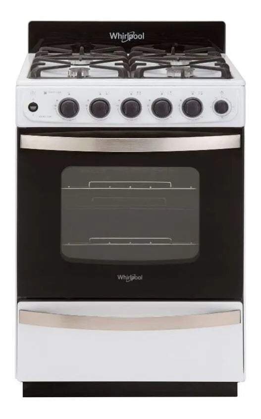 Cocina Whirlpool Multigas 56 Cm Blanca Color Blanco