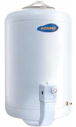 Termotanque A Gas Natural Ecotermo Le 51 Ci Gn Carga Inferior Línea Europea 51l Color Blanco