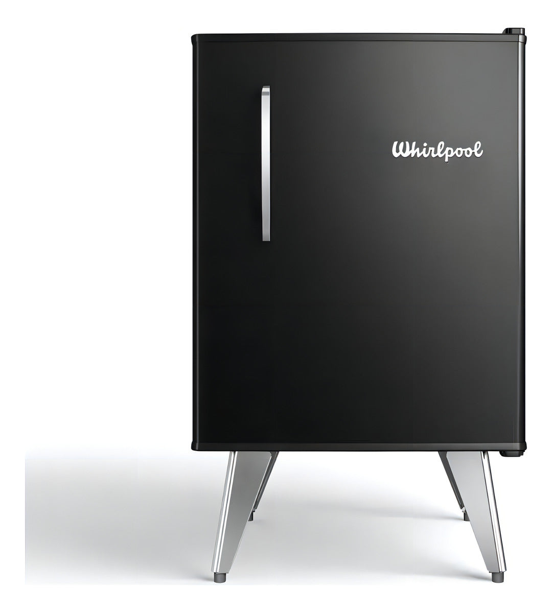 Heladera Compacta Whirlpool Retro Negra 76 Lts WRA08HEDIM