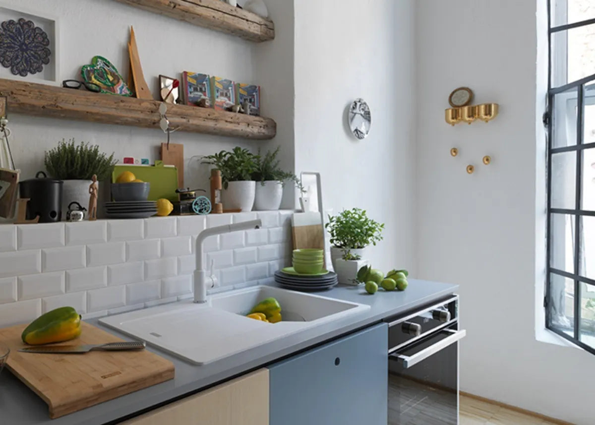 Grifo Franke Urban Doccia Blanco Monocomando Cierre Ceramico