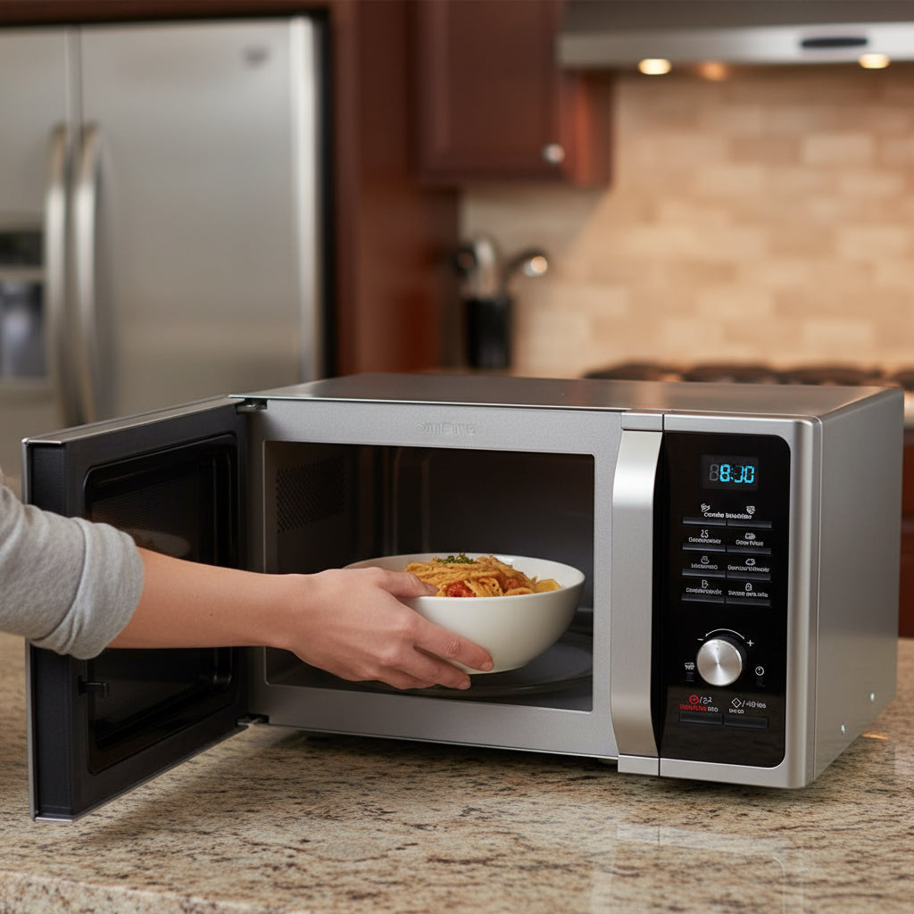 Microondas Samsung Mg23f3k3ta 23l 800w Silver